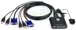 Aten CS22U-AT CS22U 2-Port Cable KVM Switch