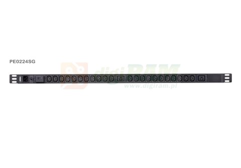 Aten PE0224SG-AT-G 24-Outlet 0U Basic PDU with