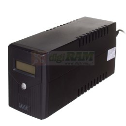 Zasilacz awaryjny UPS DIGITUS Line-Interactive LCD 600VA/360W 1x12V/7Ah AVR 2xSCHUKO USB RJ11