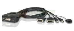 Aten CS22D-AT CS22D 2-Port Cable KVM Switch