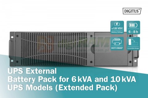 Moduł rozszerzający (Battery Pack) do UPS 6 kVA i 10 kVA (20x12V 9Ah) dla DN-170106 i DN-170107