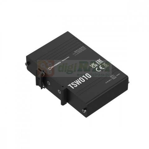 Przełącznik przemysłowy TSW010 5xRJ45 porty 10/100Mbps Przełącznik przemysłowy TSW010 5xRJ45 porty 10/100Mbps