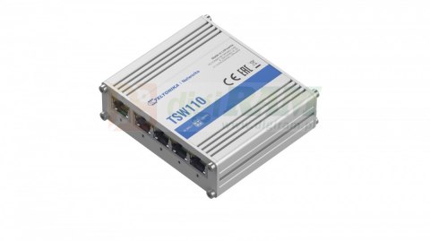 Przełącznik przemysłowy TSW110 5xGigabit Ethernet Przełącznik przemysłowy TSW110 5xGigabit Ethernet
