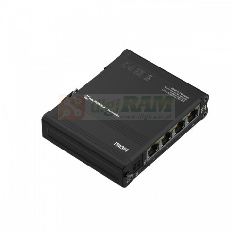 Przełącznik przemysłowy TSW304 4xRJ45 10/100/1000 Mbps Przełącznik przemysłowy TSW304 4xRJ45 10/100/1000 Mbps