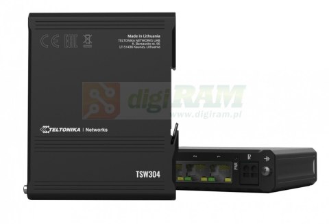 Przełącznik przemysłowy TSW304 4xRJ45 10/100/1000 Mbps Przełącznik przemysłowy TSW304 4xRJ45 10/100/1000 Mbps