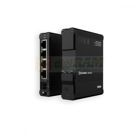 Przełącznik przemysłowy TSW304 4xRJ45 10/100/1000 Mbps Przełącznik przemysłowy TSW304 4xRJ45 10/100/1000 Mbps