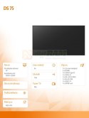 Monitor informacyjny DS 75' - 18/7 2x10W Android 11.0