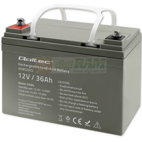 Akumulator AGM | 12V | 36Ah | max. 540A Akumulator AGM | 12V | 36Ah | max. 540A