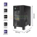 Zasilacz awaryjny UPS 3-fazowy | 15kVA | 12kW | LCD