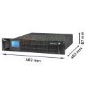 Zasilacz awaryjny UPS RACK | 1kVA | 800W | LCD