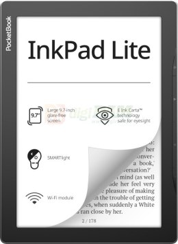 Ebook PocketBook InkPad Lite 970 9,7" 8GB Wi-Fi Mist Grey
