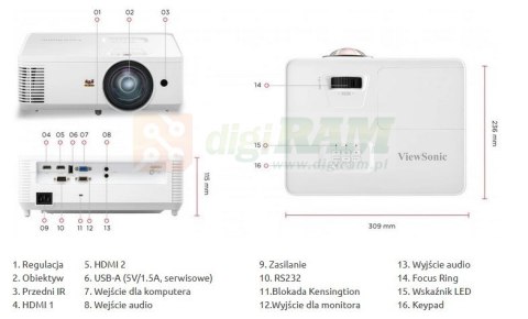 Projektor PS502X-EDU XGA/4000 Projektor PS502X-EDU XGA/4000