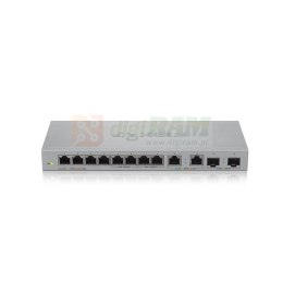 Przełącznik 12-Port Gigabit Unmanaged Switch with 8-Port 1G + 2-Port 2.5G + 2-Port SFP+ XGS1010-12-ZZ0102