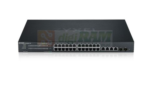 Przełącznik XMG1930-30, 24-port 2.5GbE Smart Managed Layer 2 Switch with 4 10GbE and 2 SFP+ Uplink