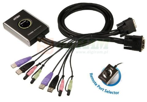 Aten CS682-AT CS682 2-Port Cable KVM Switch