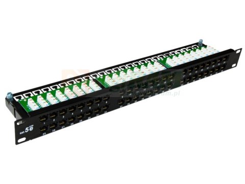 Patch panel A-LAN PK033 (1U; 19"; kat. 5e; UTP; 48xRJ-45)