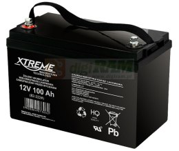 Akumulator żelowy 12V/100Ah XTREME waga 29kg 215x170x330mm