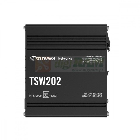 Przełącznik zarządzalny przemysłowy TSW202 2xSFP 8xPoE+ L2/L3 Przełącznik zarządzalny przemysłowy TSW202 2xSFP 8xPoE+ L2/L3