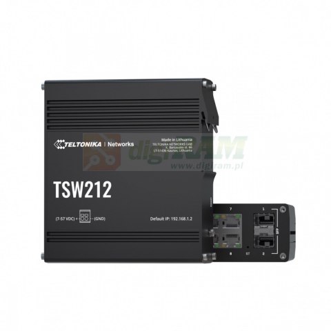 Przełącznik zarządzalny przemysłowy TSW212 2xSFP 8xGbE L2/L3 Przełącznik zarządzalny przemysłowy TSW212 2xSFP 8xGbE L2/L3