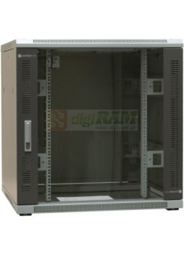 EmiterNet Szafa ramowa stojąca 16U, drzwi blacha/szkło, 800x800x820mm (szer./gł./wys.)