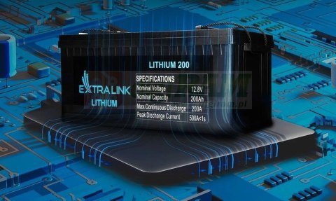 Akumulator LiFePO4 200AH 12.8V BMS EX.30479 Akumulator LiFePO4 200AH 12.8V BMS EX.30479