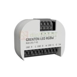 Grenton Moduł ściemniający LED RGBW/ 1-wire/ wejścia cyfrowe (2 wej.)/ dopuszkowy/ TF-Bus