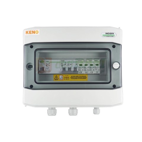 Rozdzielnica przyłączeniowa AC KENO z ogranicznikiem przepieć typ 2, 32A 3-F, RCD 300mA typ A