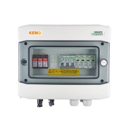 Rozdzielnica przyłączeniowa DC+AC KENO z ogranicznikiem przepięć 1000V typu 2, 1x łańcuch PV, 1x MPPT // ogr. AC typ 2, 10A 3-F