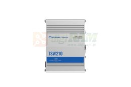 Przełącznik niezarządzalny TSW210 Switch 2xSFP 8xPoE+ 8xGbE DIN RAIL Back Panel