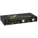 TECHLY PRZEŁĄCZNIK KVM HDMI/USB 2X1 Z AUDIO 4KX2K IDATA KVM-HDMI2U