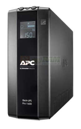 APC Back UPS Pro BR 1600VA, 8 Outlets, AVR, LCD Interface
