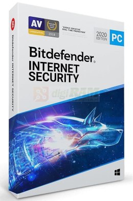 BITDEFENDER Internet Security (1 stan.; 24 miesiące; Wersja cyfrowa; Domowa, Komercyjna)