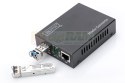 Media konwerter RJ45 10/100/1000Base-T na SFP 1000Base-SX/LX (bez modułu SFP)