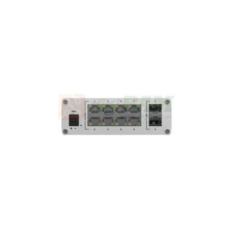 Przełącznik przemysłowy TSW200 2xSFP 8xGigabit Ethernet 8xPoE+DIN Przełącznik przemysłowy TSW200 2xSFP 8xGigabit Ethernet 8xPoE+DIN
