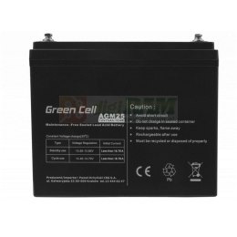 GREEN CELL AKUMULATOR ŻELOWY AGM25 12V 75AH