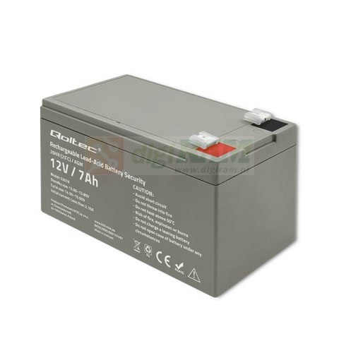Akumulator AGM | 12V | 7Ah | max. 105A | Security Akumulator AGM | 12V | 7Ah | max. 105A | Security
