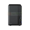 NAS Synology DS223; Tower; 2x (3.5" SATA HDD)/2.5" HDD SSD); Realtek RTD1619B;,2GB DDR4, 1x 1GbE RJ-45