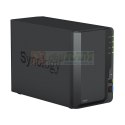 NAS Synology DS223; Tower; 2x (3.5" SATA HDD)/2.5" HDD SSD); Realtek RTD1619B;,2GB DDR4, 1x 1GbE RJ-45