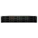 NAS Synology RS3618xs; 2U RACK; 12x (3.5" SATA HDD/2.5" SATA HDD); Intel Xeon D-1521; 8 GB DDR4 ECC UDIMM (max. 64GB), 4x 1GbE R