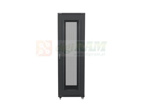 LANBERG SZAFA STOJĄCA RACK 19" 42U 800X800 DRZWI PERFOROWANE CZARNA FF01-8842-23B (FLAT PACK)