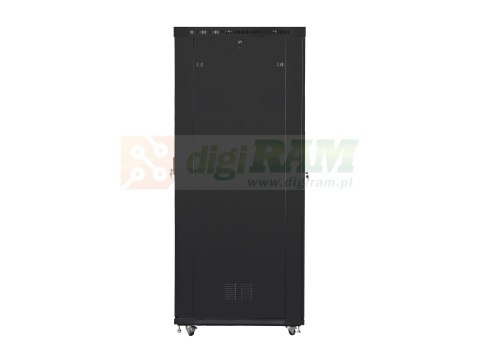 LANBERG SZAFAS TOJĄCA RACK 19" 47U 800X1200 DRZWI SZKLANE LCD CZARNA FF01-8247-12BL