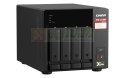 Qnap TS-473A-8G, Tower, 4 x 2.5"/3.5" SATA , AMD Ryzen V1500B 4C/8T, 8GB DDR4 (Max. 64GB), 2 x 2.5GbE, optional 10GbE, Single PS