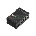 Przełącznik niezarządzalny Industrial switch TSW040 8xPoE+, 8x10/100 Eth, DIN