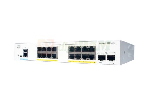 Catalyst 1000 16port GE, Ext PS, 2x1G SFP