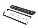 LANBERG PATCH PANEL 48 PORT 2U KAT.6 CZARNY PPU6-2048-B