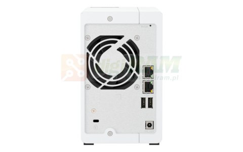 Qnap TS-216G, Tower, 2 x 2.5"/3.5" SATA, ARM 2.0GHz Quad core, 4GB, 1 x 2.5GbE + 1 x GbE, External adapter (PSU)