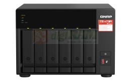 Zestaw Qnap TS-673A-SW5T (TS-673A-8G + switch QSW-1105-5T 5x2.5GbE), Tower, 6 x 2.5