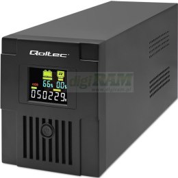 QOLTEC ZASILACZ AWARYJNY UPS LINE INTERACTIVE | MONOLITH | 2000VA | 1200W | LCD | USB