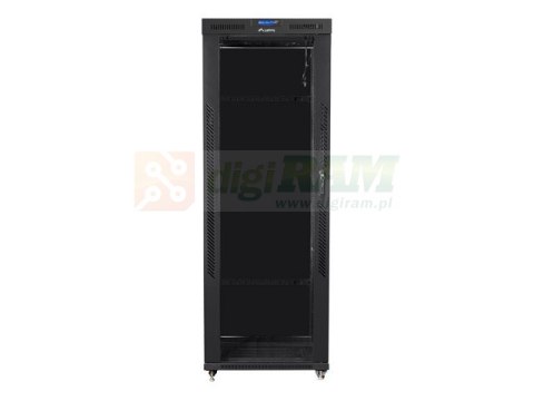 LANBERG SZAFA STOJĄCA RACK 19" 42U 800X800 DRZWI SZKLANE LCD CZARNA FF01-8842-12BL (FLAT PACK)