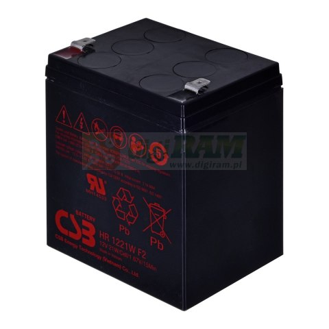 Akumulator CSB HR1221WF2 12V 5,3Ah